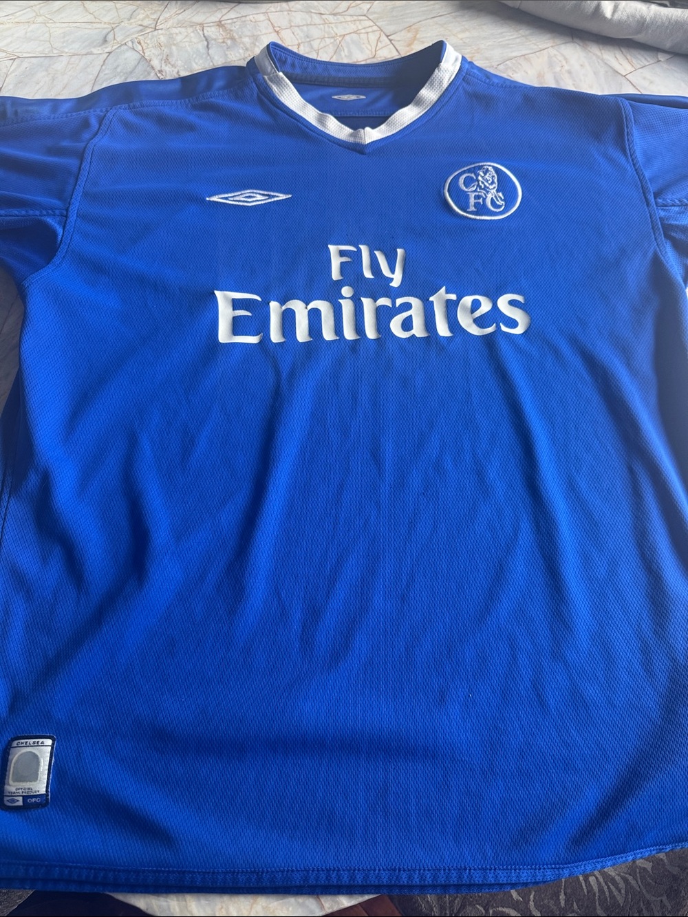 Umbro Chelsea Blue Short-Sleeve Soccer Jersey